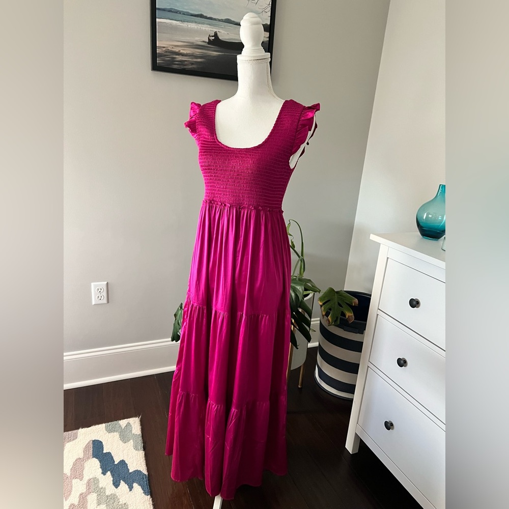 Natural Life Raspberry Maxi Dress Size Small